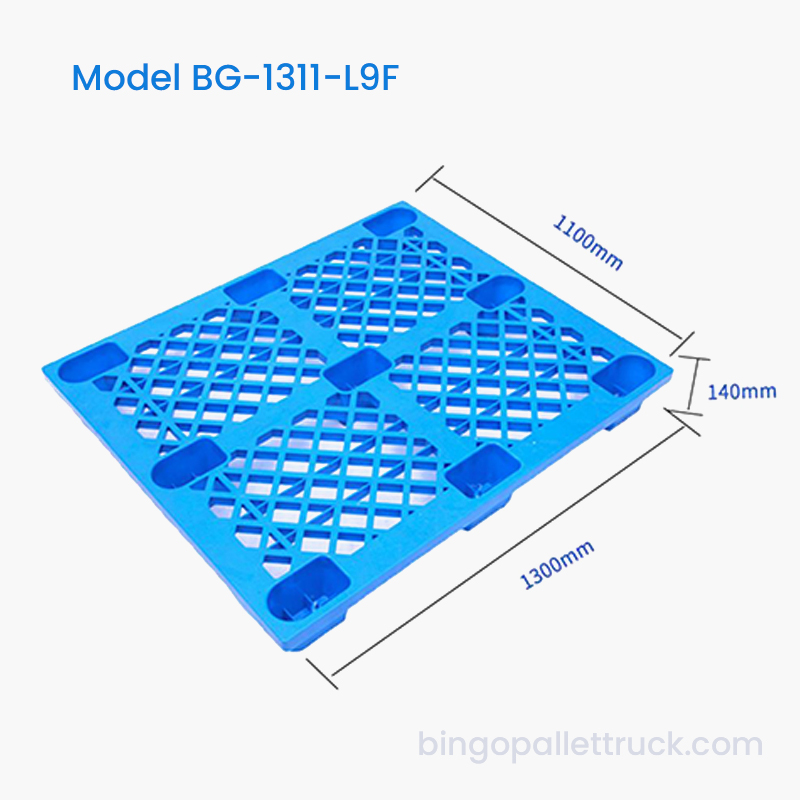 พาเลทสำหรับงานเบาขนาด 1300×1100 มม. ที่ทนทานพร้อมทางเข้า 4 ทาง