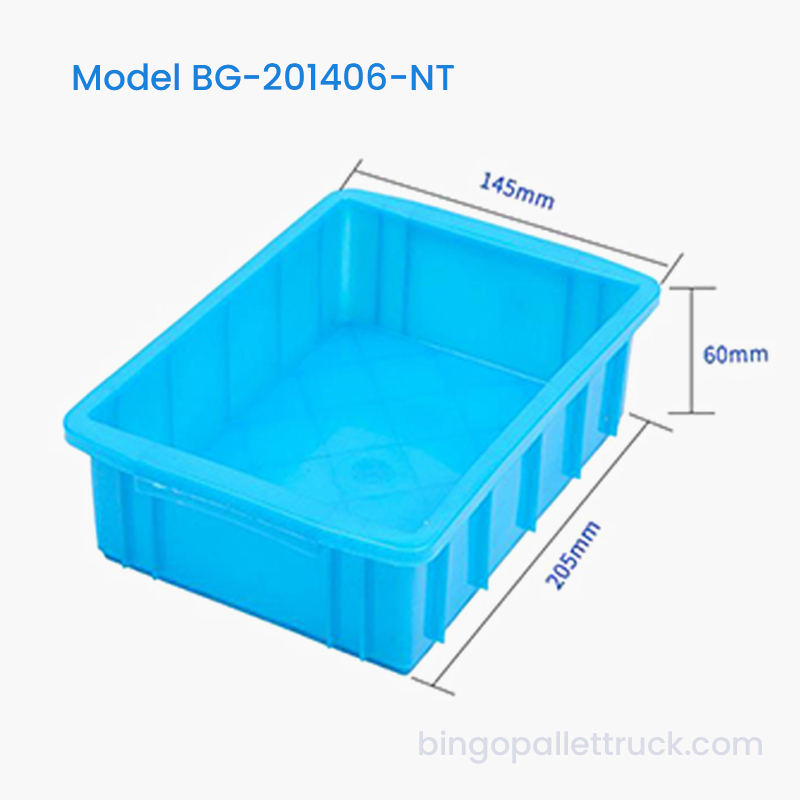 กล่องโท้ตพลาสติก HDPE Nestable ขนาด 1 ลิตรสำหรับเก็บอาหารขนาดเล็ก