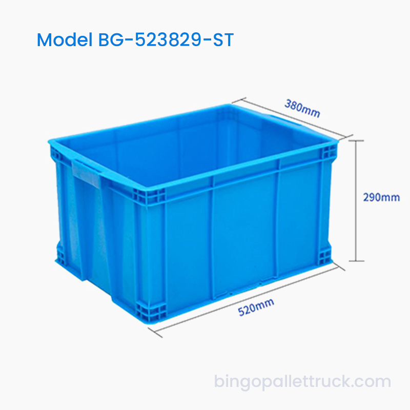 กล่องโท้ตพลาสติกวางซ้อนกันได้ 45 ลิตร HDPE คอนเทนเนอร์โลจิสติกส์