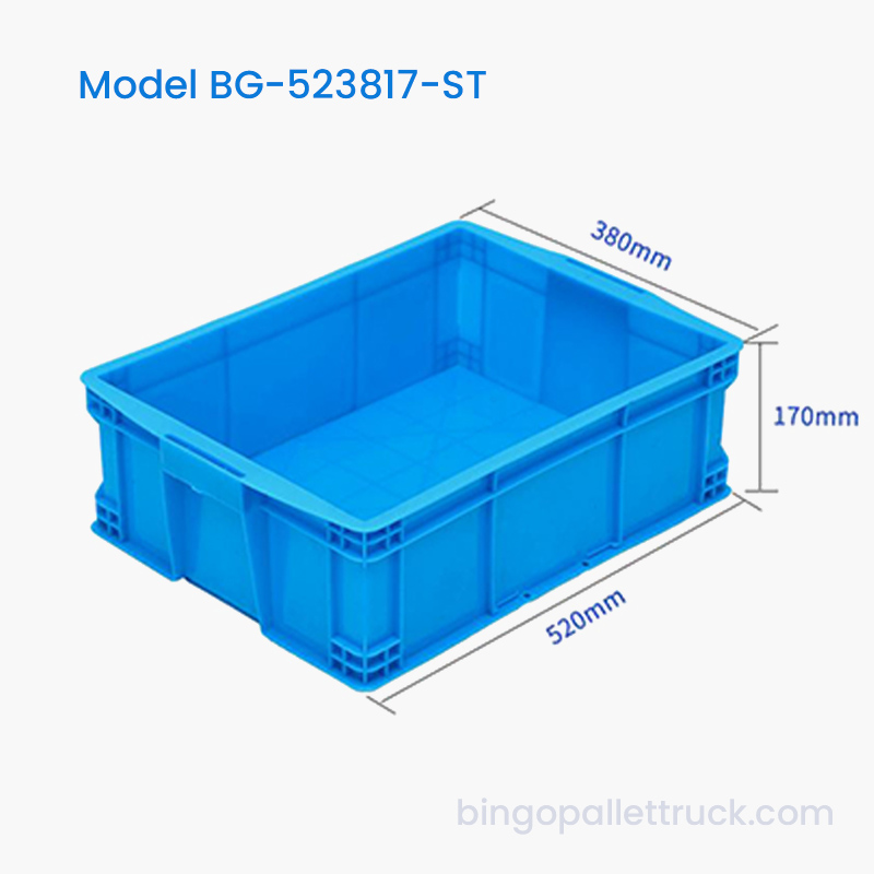 กล่องโท้ตพลาสติก HDPE ซ้อนได้ขนาด 26 ลิตรสำหรับฮาร์ดแวร์และตัวยึด
