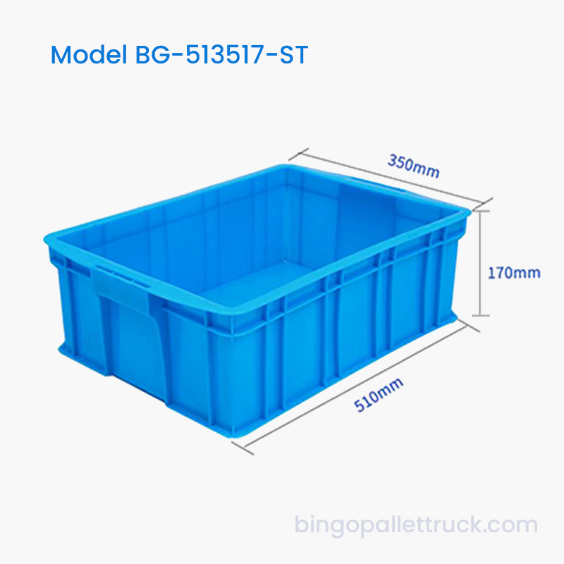 กล่องโท้ตพลาสติกแบบวางซ้อนกันได้ 23 ลิตร HDPE ถังโลจิสติกส์