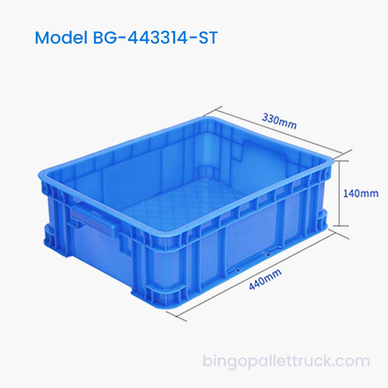 กล่องโท้ตพลาสติกอุตสาหกรรมวางซ้อนกันได้ 15 ลิตรถังเก็บ HDPE