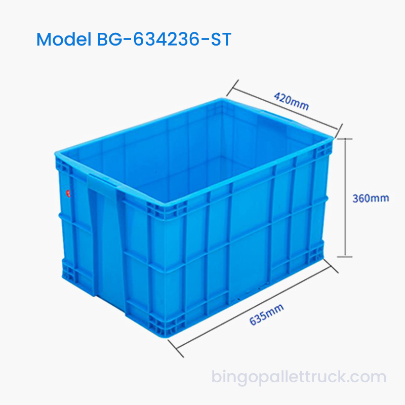 ภาชนะจัดเก็บอุตสาหกรรม HDPE แบบวางซ้อนกันได้ 78 ลิตรสำหรับคลังสินค้า