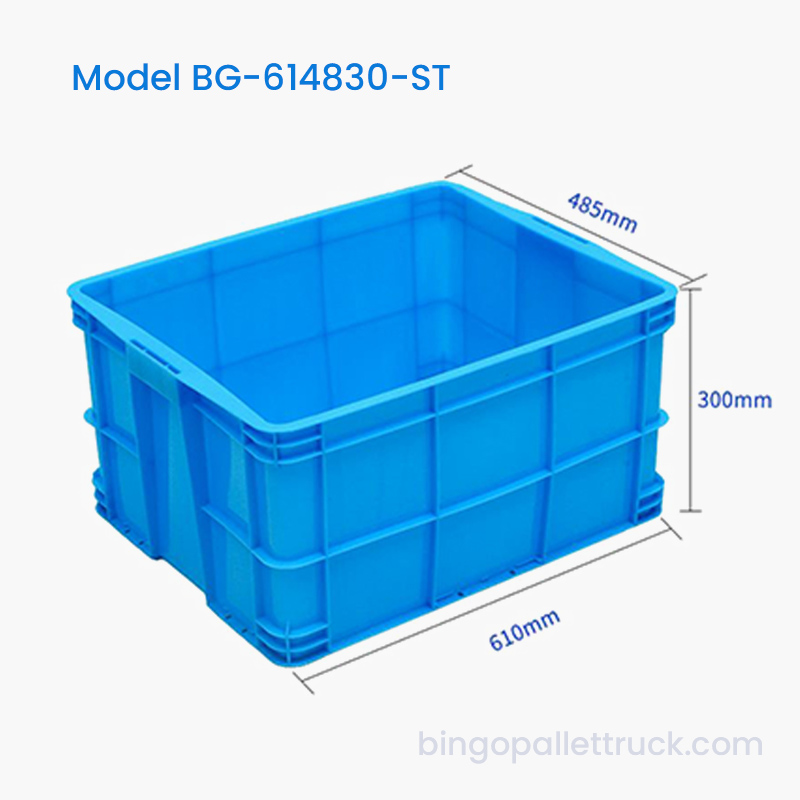 กล่องโท้ตพลาสติกวางซ้อนกันได้ 71 ลิตร ถังเก็บพลาสติก HDPE
