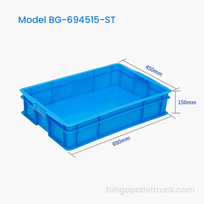กล่องโท้ตพลาสติกวางซ้อนกันได้ 37 ลิตรสำหรับยึดและสกรู