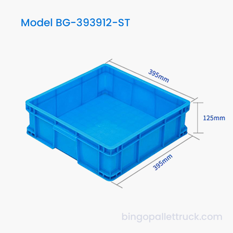 กล่องโท้ต HDPE เกรดอาหารขนาด 15 ลิตรวางซ้อนกันได้สำหรับผลิตผล