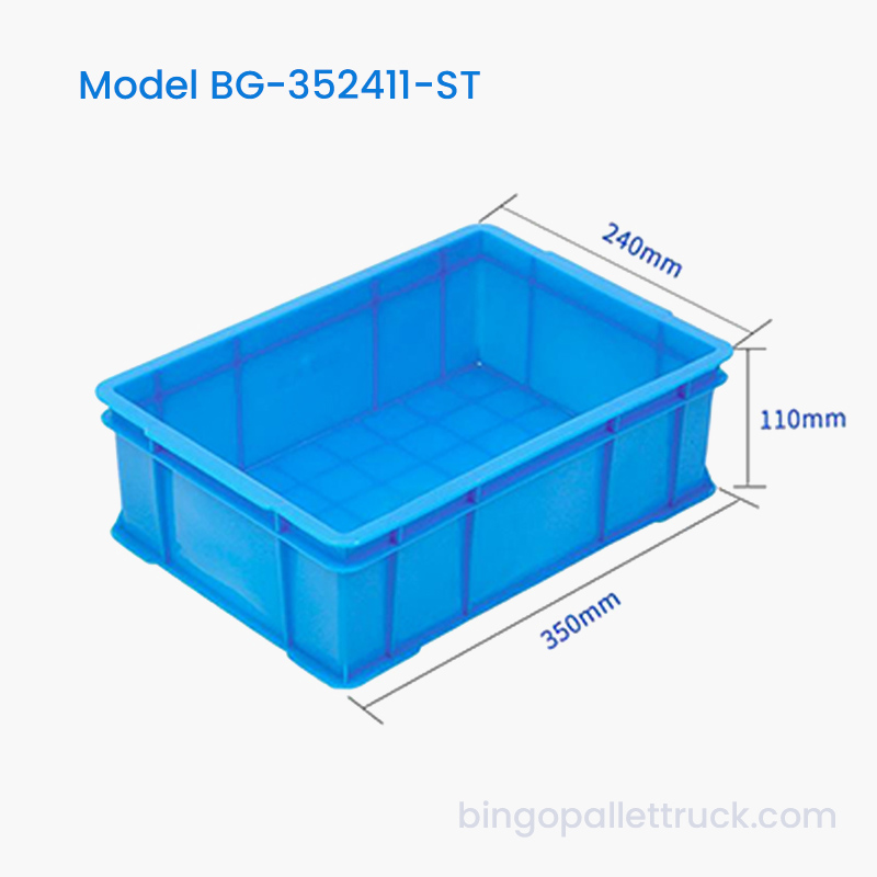 กล่องโท้ตพลาสติก HDPE แบบซ้อนได้ขนาด 6 ลิตรสำหรับการจัดเก็บรายวัน
