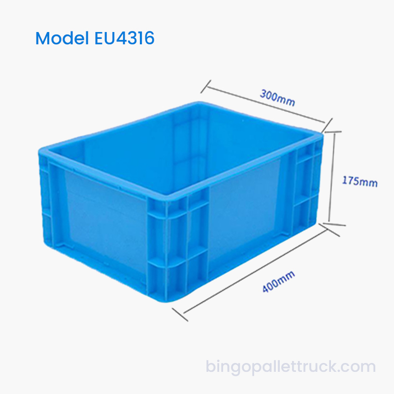 กล่องเก็บของอุตสาหกรรมพลาสติก EU ทนทานขนาด 16 ลิตรสำหรับการประชุมเชิงปฏิบัติการ