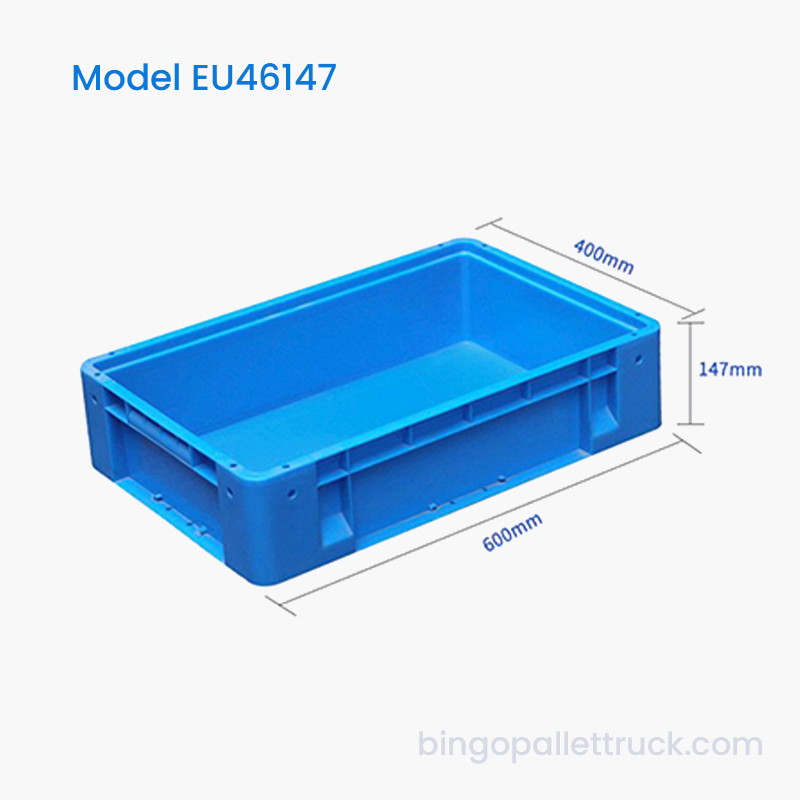 กล่องโท้ตพลาสติก EU 27 ลิตรสำหรับขายปลีกอาหารในซุปเปอร์มาร์เก็ต