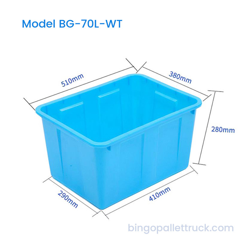 ถังเก็บน้ำ HDPE เกรดอาหารขนาด 70 ลิตรพร้อมฝาปิดเสริม