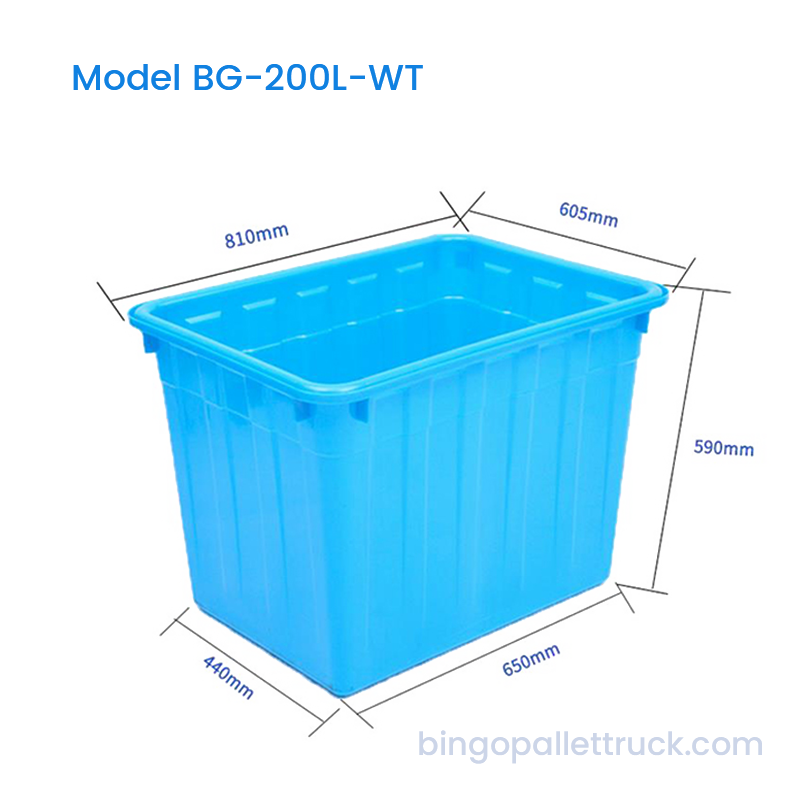 ถังเก็บน้ำ HDPE ขนาด 200 ลิตรสำหรับผลิตภัณฑ์ทางน้ำและอาหารทะเล