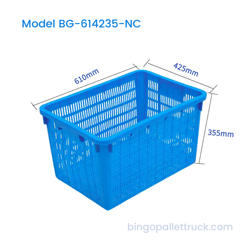 ลังพลาสติกแบบซ้อนได้ 65 ลิตร ตะกร้าโลจิสติกส์ HDPE สำหรับผัก
