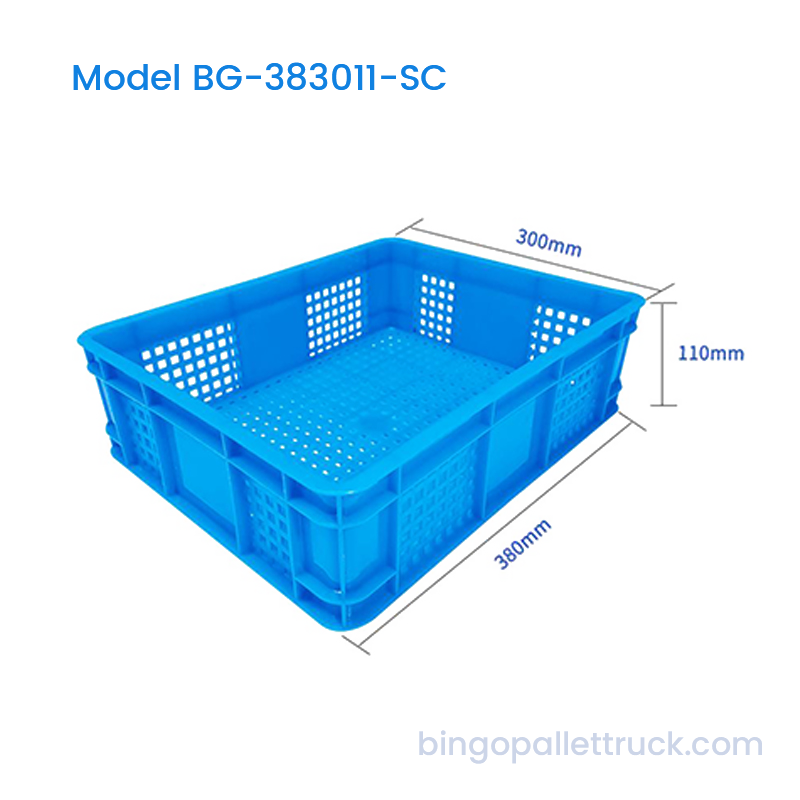 ลัง HDPE แบบวางซ้อนกันได้น้ำหนักเบาขนาด 10 ลิตรสำหรับผลไม้และผลเบอร์รี่ขนาดเล็ก