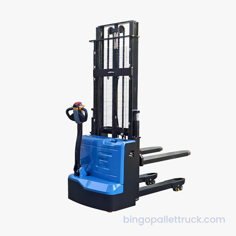 รถยกพาเลทไฟฟ้าแบบยกคู่ขนาด 1500 กก. เพื่อการซ้อนพาเลทที่เสถียร