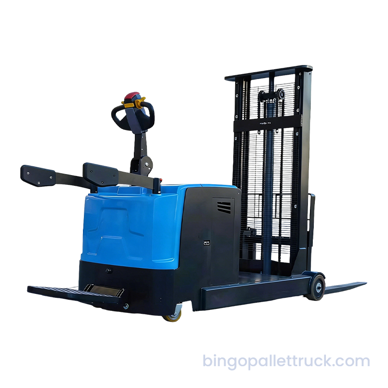 รถยกไฟฟ้าแบบตั้งพื้นแบบถ่วงดุล EPS ขนาด 1500 กก. สำหรับการขนย้ายพาเลทหนัก